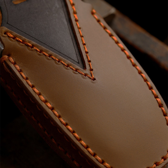 Коричневый чехол на ключ Ford Explorer 5, Expedition, Mondeo 5 (4 кнопки)