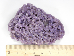 Халцедон фиолетовый виноградный, коллекционный образец, Индонезия (70*49*29 мм, 70 г) №28616