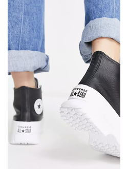 С чем носить кеды Converse Chuck Taylor All Star Lugged 2.0 in black фото сзади
