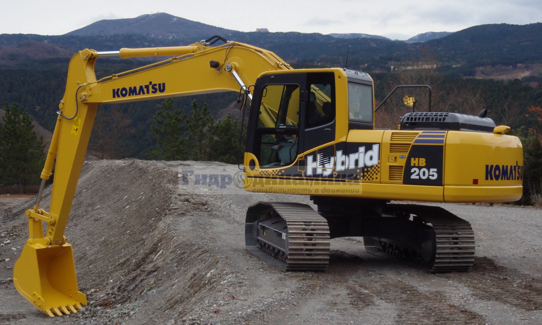 Экскаватор Komatsu HB205-1 для дорожных работ