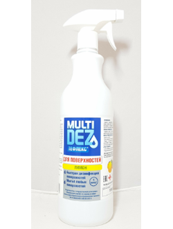 МультиДез-Тефлекс  для дезинфекции и мытья поверхностей с отдушкой ЛИМОН  (с тригером), 1л.