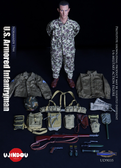 Американский пехотинец в Нормандии - Коллекционная ФИГУРКА 1/6 U.S. Armored Infantryman Normandy 1944 (UD9035) - UJINDOU