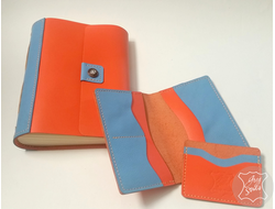 женский кожаный ежедневник, аксессуары из натуральной кожи,  подарок руководителю, блокнот из кожи