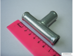 Трубка тройник 16х16х16мм металл угол 90 гр. (цена за 10 шт.)