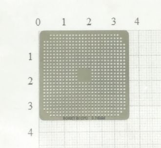 Трафарет BGA для реболлинга чипов компьютера ATI SOKET SI CPU 0,76мм