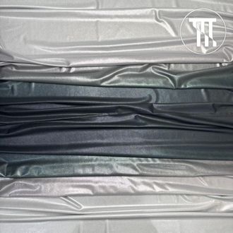 Бифлекс голограмма градиент, цв. Черный + Серебро