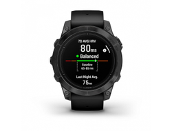 Умные часы Garmin Epix PRO (Gen 2) Standard Edition 47 мм, серый, черный ремешок