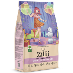 ZILLII Adult Dog Корм сухой для взрослых собак всех пород Белая Рыба с Лососем 3 кг