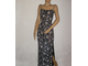 Вечернее длинное платье 52 размера с Накидкой Серебристое DL-58120