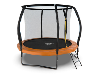 Уличный батут DFC TRAMPOLINE KENGOO II 8FT (2,44 метра) с внутренней сеткой и лестницей