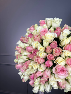 Букет из 101 розы Россия 40см