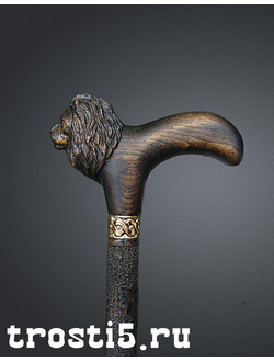 Трость со львом из дуба хорошая трость