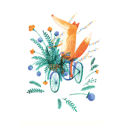 D0458 Лисенок на велосипеде