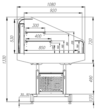 Витрина холодильная для промоакций Carboma PF11-13 VM 1,25-2 9006