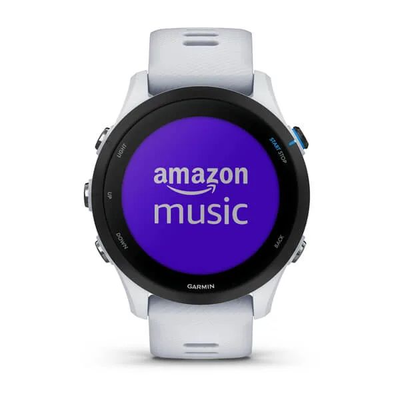 Умные часы Garmin Forerunner 255 Music с белым ремешком