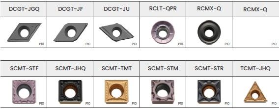 Пластины для точения DCGT, RCMX, SCMT, TCMT