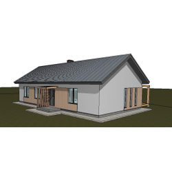 Одноэтажный дом с четырьмя спальнями 113м² (S101)