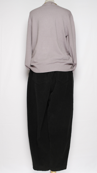 Брюки Бохо вельветовые "ПРЯМЫЕ " черные р.48-54