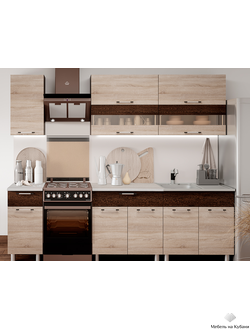 Монтана 2,0 м кухонный гарнитур Сонома / Венге