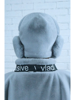 Ушанка "Нон-стоп" цвет серо-голубой + серо-голубой