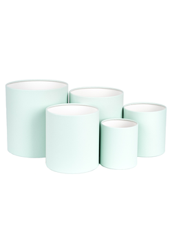 Набор коробок 5в1 "Тубус без крышки" 18*18, 16*16, 14*14, 12*12, 10*10см Нежно-нефритовый К002/7