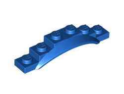 Vehicle, Mudguard 1 1/2 x 6 x 1 with Arch, Blue (62361 / 4525848 / 6189193 / 6384456 / 6476018)