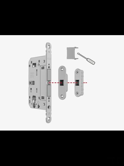 Замок AGB Touch &amp; Close WC (матовый хром) B06502.50.78 (модификация 2)