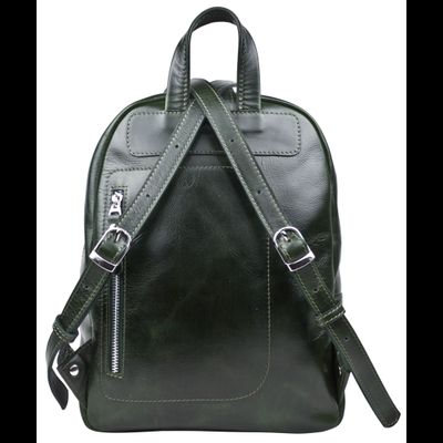Женский кожаный рюкзак Anzolla dark green (арт. 
3040-11)