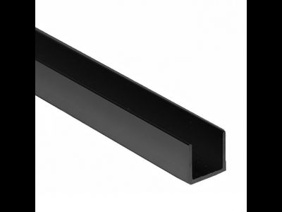 Планка д/панелей "Скиф" 6мм  600мм торцевая, черная (П)