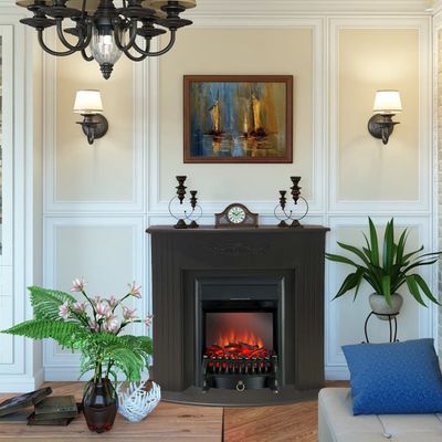 Электрокамин Лион BL с очагом Fobos