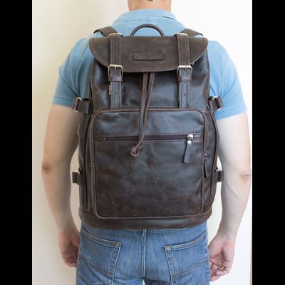 Кожаный рюкзак Volturno brown (арт. 3004-04)