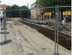 Ограждение при производстве работ. Купить от производителя. Монтаж забора под ключ | ГОРЗАБОР