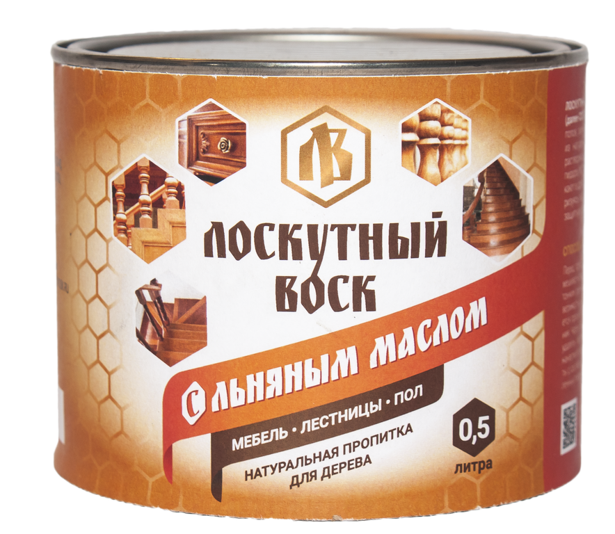 ЛОСКУТНЫЙ ВОСК С ЛЬНЯНЫМ МАСЛОМ 0,5Л.