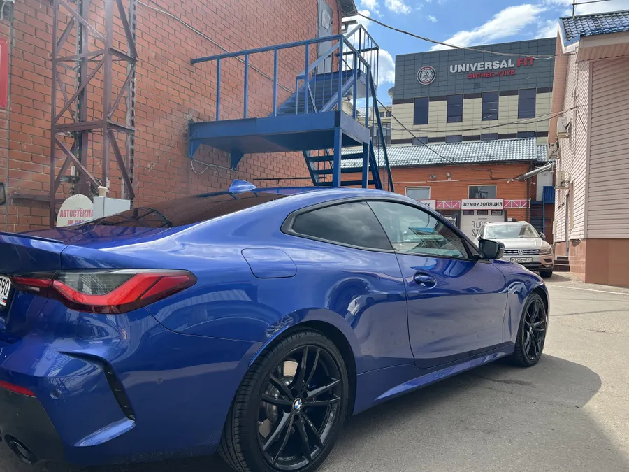 тонировка задней полусферы пленкой Llumar 5%, передней полусферы Quantum 80%