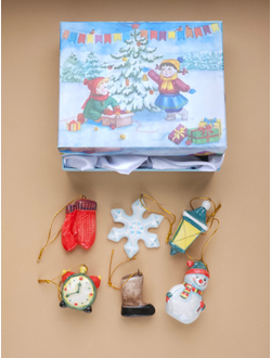 Комплект ёлочных игрушек "Рождественская ночь"