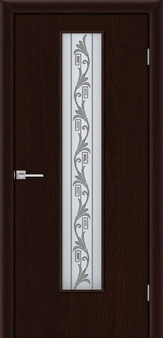 Дверь ламинированная остекленная "Вьюн Венге "