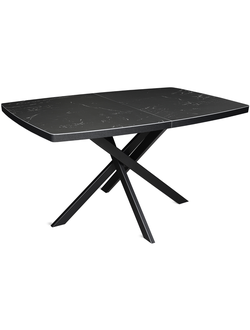 Aramis черный/керамика черный мрамор 140(+40)х90