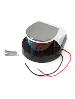 Огонь комбинированный светодиодный, хромированный корпус