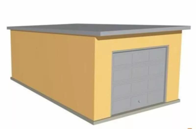 Гараж из блочной несъемной опалубки