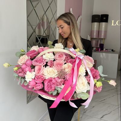 КОРЗИНА МИКС ЦВЕТОВ №11