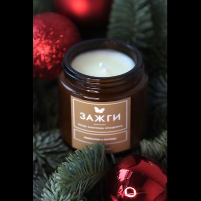 Аромасвеча "Розмарин | Корица"