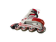 Раздвижные роликовые коньки СК Rental terracot