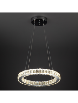 Светильник подвесной с хрусталем и пультом 90023/1 хром 18W