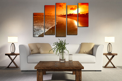 Модульная картина "Удивительный вечер"