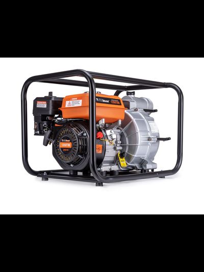 Мотопомпа бензиновая FoxWeld 1350T80 для грязной воды