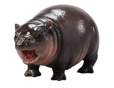 Бегемотик Му Денг - Коллекционная фигурка 1/6 Baby Hippo Figurine (JXK256) - JXK