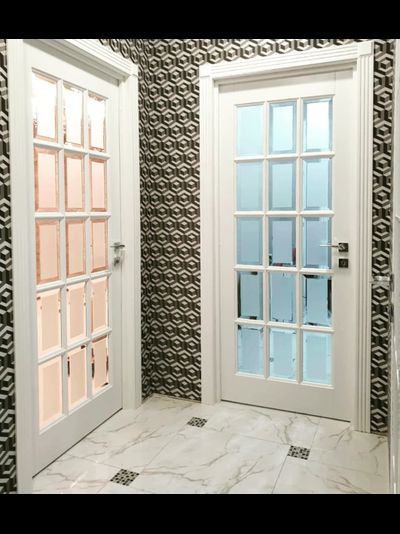 ЙОШКАР-ОЛА. МАССИВ СОСНЫ. КЛАССИКА (АНГЛИЙСКАЯ РЕШЕТКА)  ЭМАЛЬ БЕЛАЯ, ПОЛОТНО ОСТЕКЛЕННОЕ (ФАЛЬШФАЦЕТ)