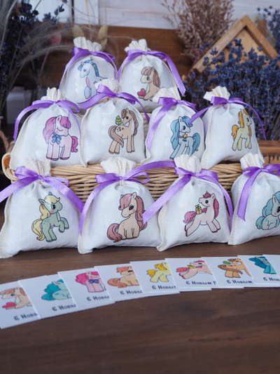 Набор ароматических лавандовых саше «Лавандовая конюшня" 10 шт.+ мини открытки 10 шт.