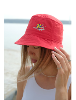 Панама взрослая красная (мяч классический/пляжный)