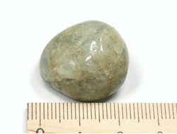 Берилл голубой (Аквамарин), галтовка, Бразилия (23*21*15 мм, 10 г) №27023